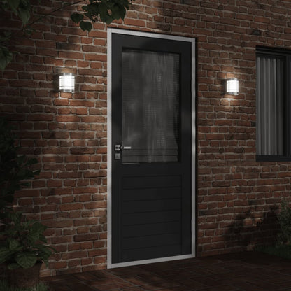 vidaXL Outdoor Wall Lights 2pcs Silver Stainless Steel - 53038