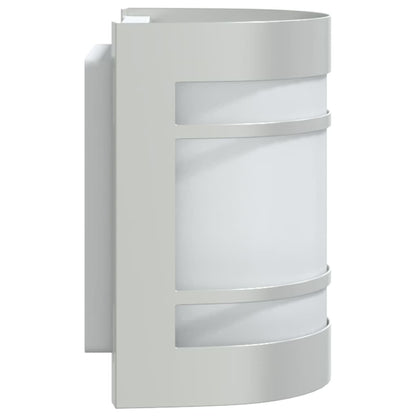 vidaXL Outdoor Wall Lights 2pcs Silver Stainless Steel - 53038