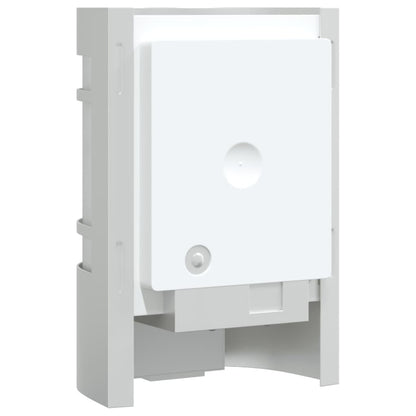 vidaXL Outdoor Wall Lights with Sensors 2pcs Silver Stainless Steel - 53039