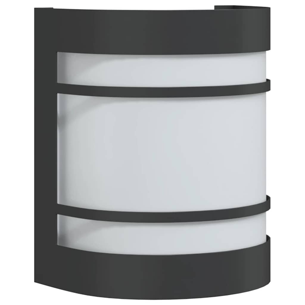 vidaXL Outdoor Wall Light Black Stainless Steel - 53043