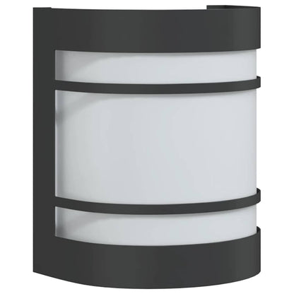 vidaXL Outdoor Wall Light Black Stainless Steel - 53043