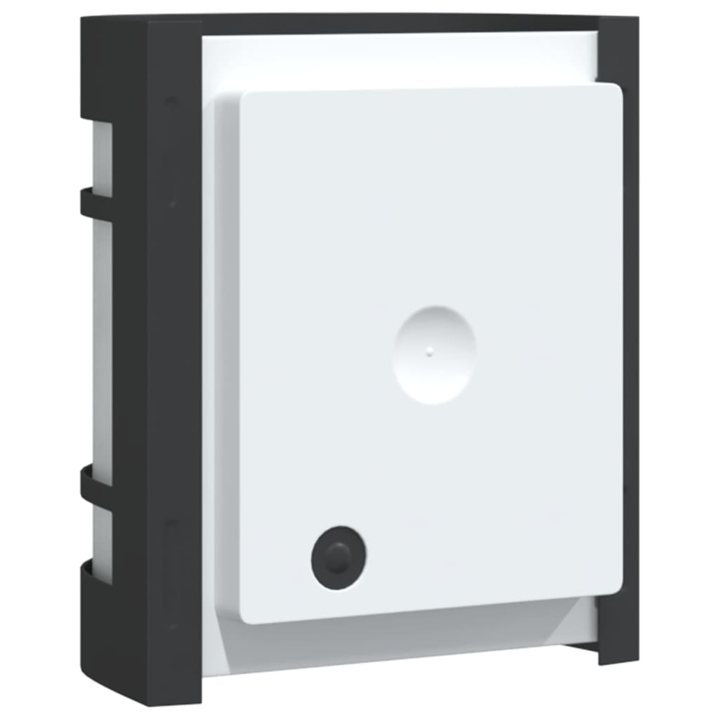 vidaXL Outdoor Wall Lights 2pcs Black Stainless Steel - 53047