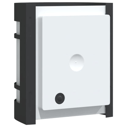 vidaXL Outdoor Wall Lights 2pcs Black Stainless Steel - 53047