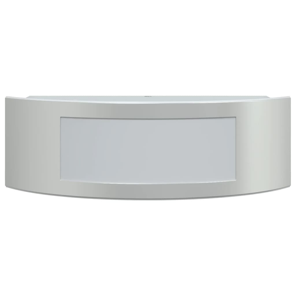 vidaXL Outdoor Wall Lights 2pcs Silver Stainless Steel - 11747
