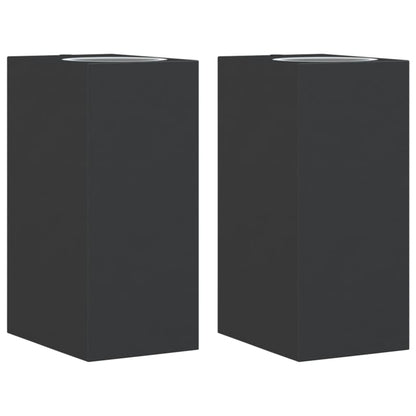 vidaXL Outdoor Wall Lights 2pcs Black Die-cast Aluminium - 11742