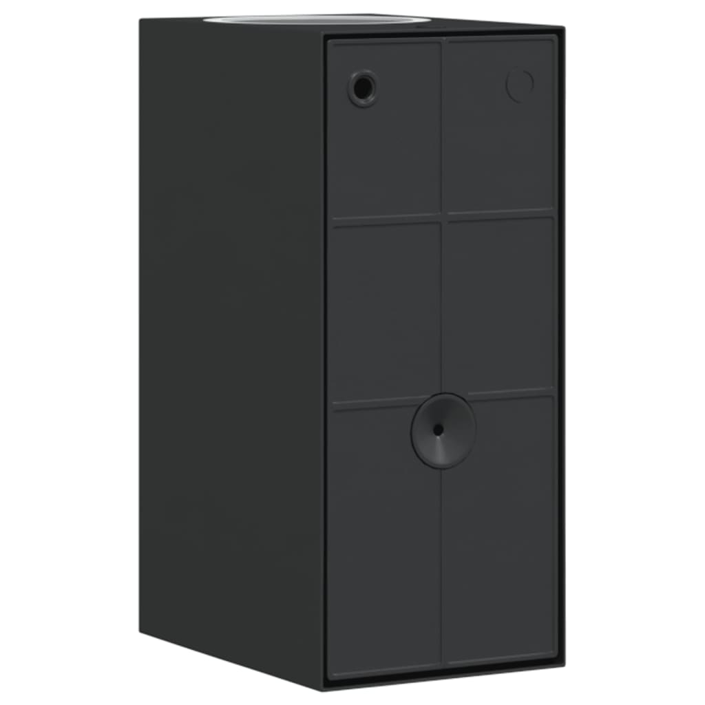 vidaXL Outdoor Wall Lights 2pcs Black Die-cast Aluminium - 11742