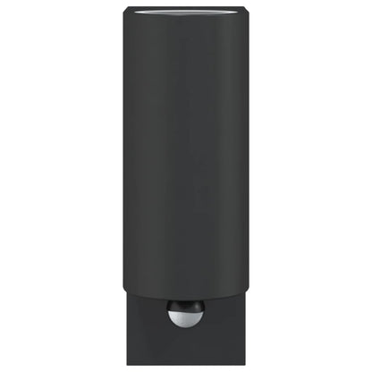 vidaXL Outdoor Wall Lights with Sensors 2pcs Black Die-cast Aluminium