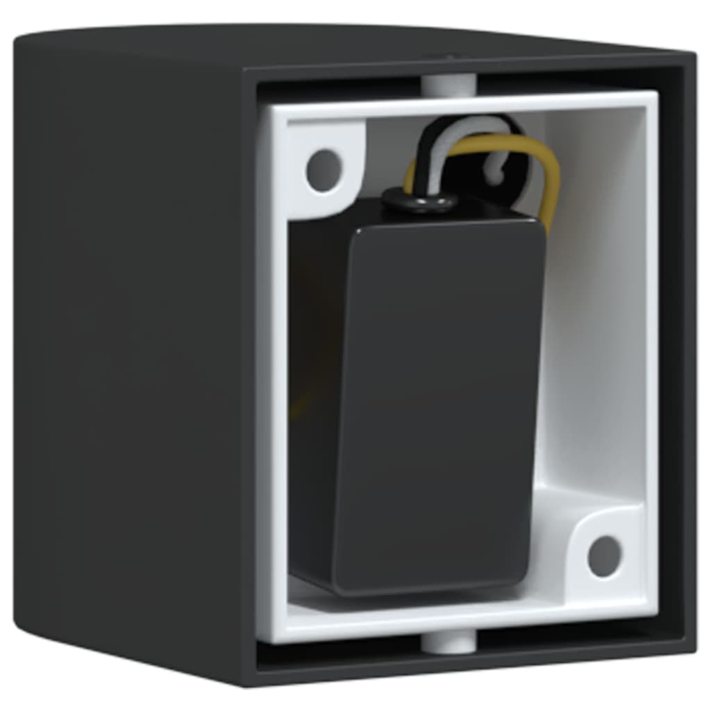 vidaXL Outdoor Wall Light Black Die-cast Aluminium - 11780