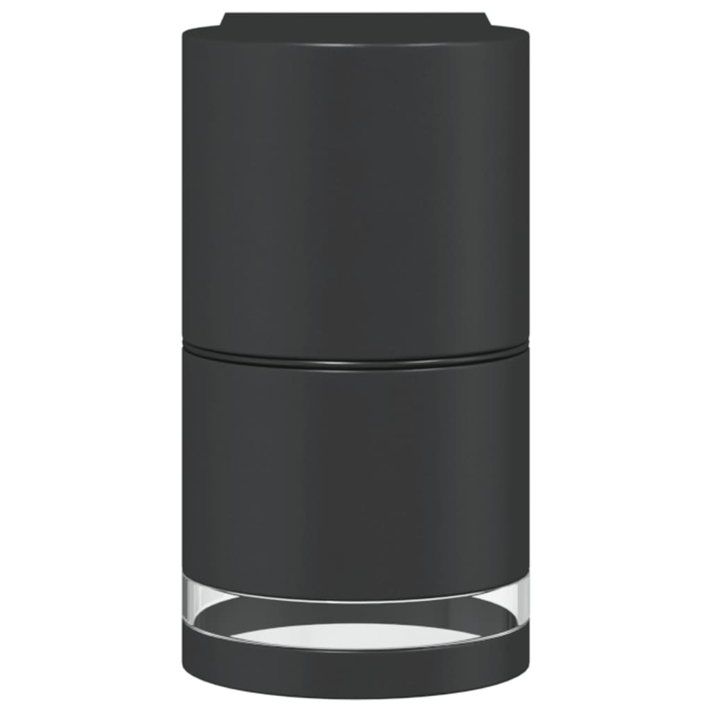 vidaXL Outdoor Wall Lights 2pcs Black Die-cast Aluminium - 11772