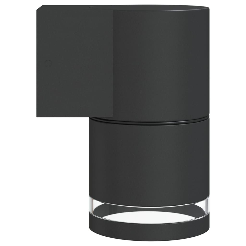 vidaXL Outdoor Wall Lights 2pcs Black Die-cast Aluminium - 11772