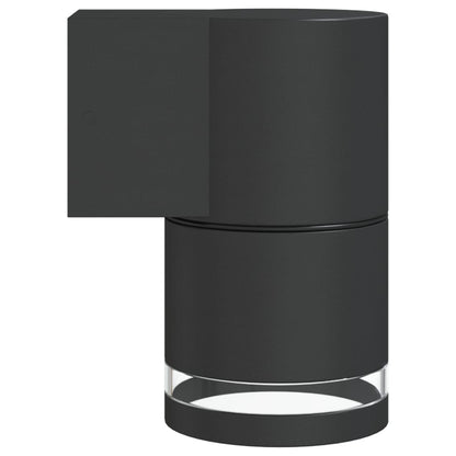 vidaXL Outdoor Wall Lights 2pcs Black Die-cast Aluminium - 11772