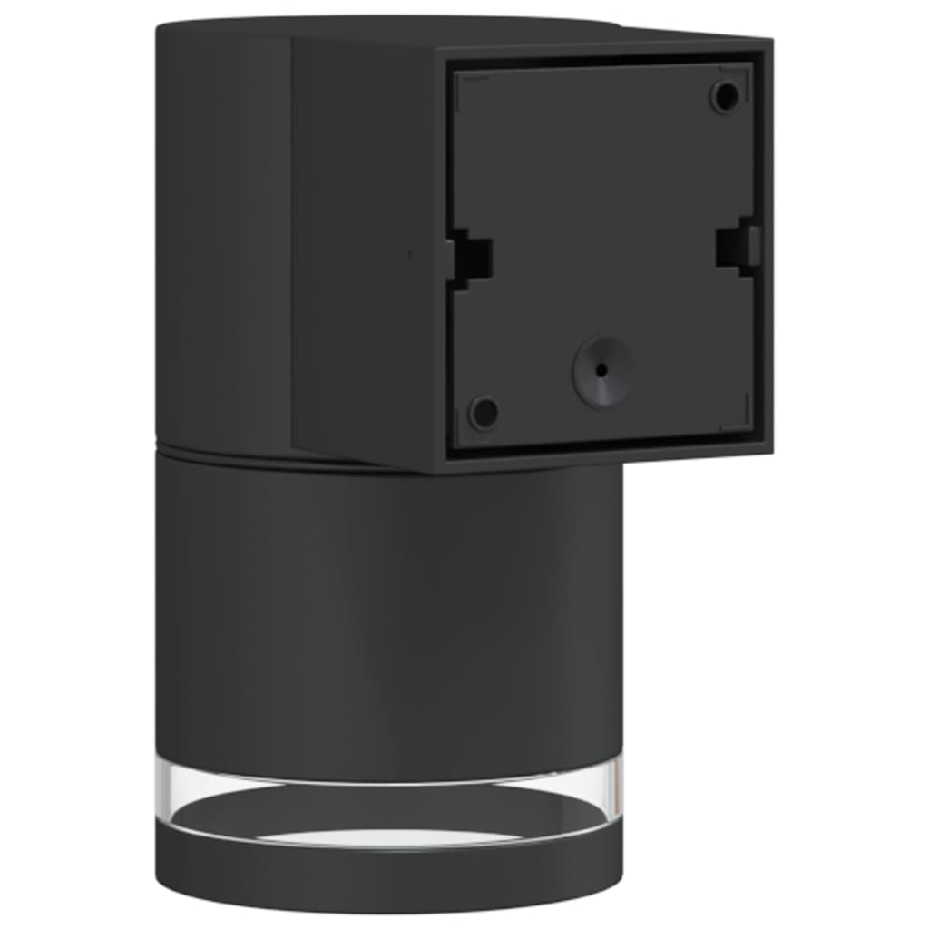 vidaXL Outdoor Wall Lights 2pcs Black Die-cast Aluminium - 11772