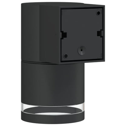 vidaXL Outdoor Wall Lights 2pcs Black Die-cast Aluminium - 11772