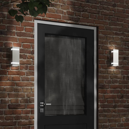 vidaXL Outdoor Wall Light Silver Stainless Steel - 11771