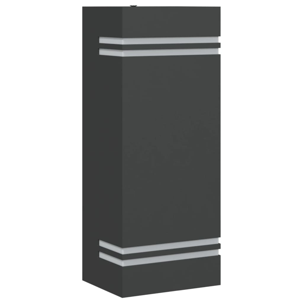 vidaXL Outdoor Wall Light Black Stainless Steel - 11749