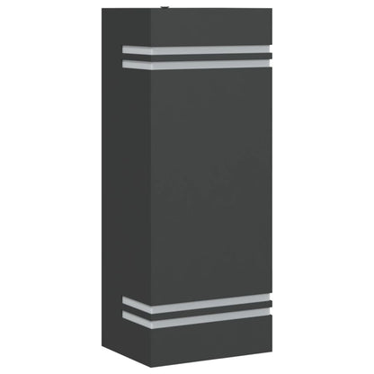 vidaXL Outdoor Wall Light Black Stainless Steel - 11749