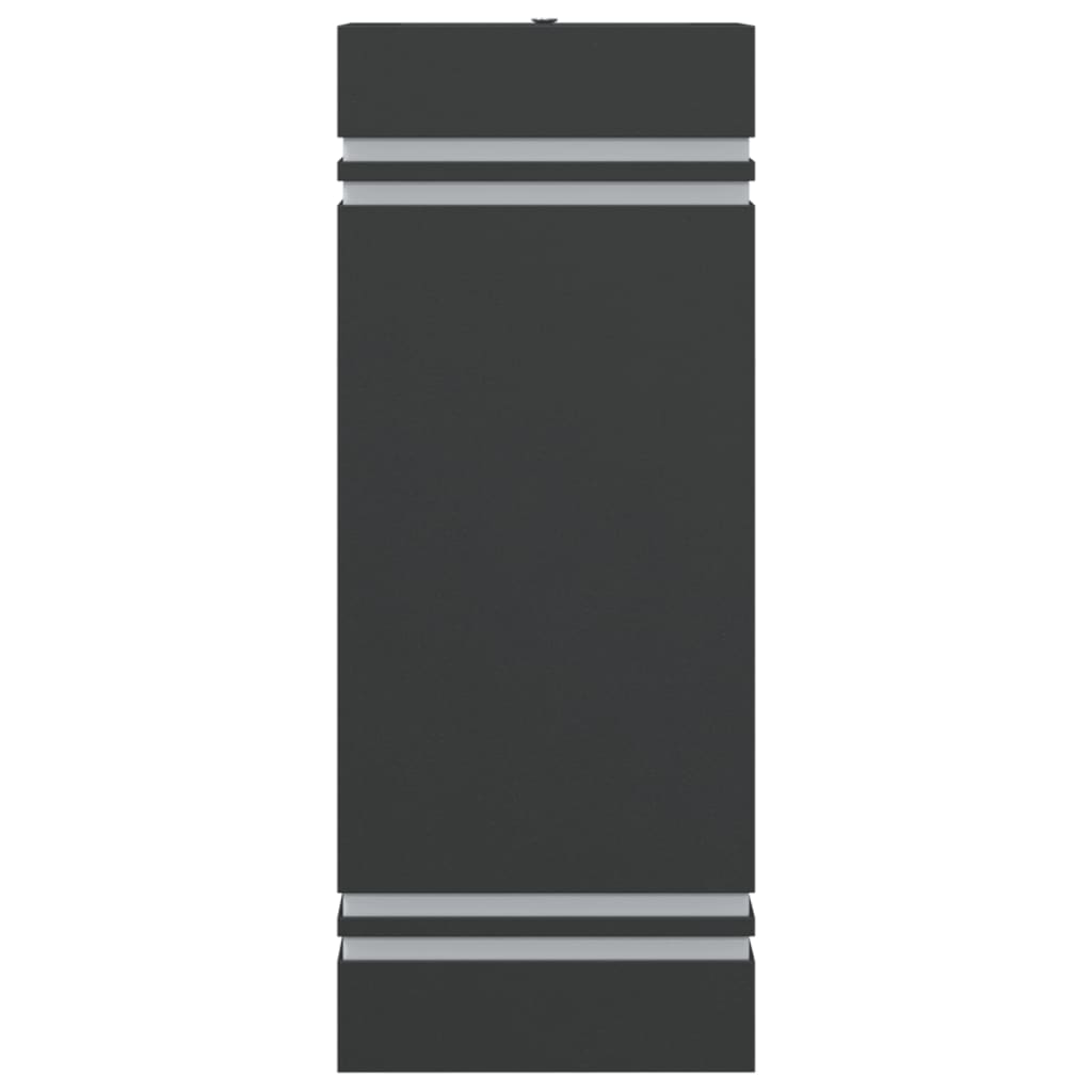 vidaXL Outdoor Wall Light Black Stainless Steel - 11749