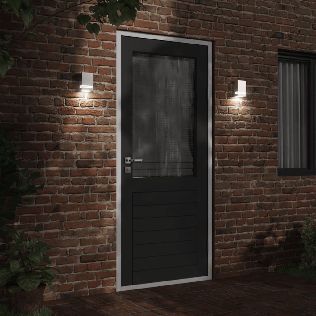 vidaXL Outdoor Wall Light Silver Stainless Steel - 11819