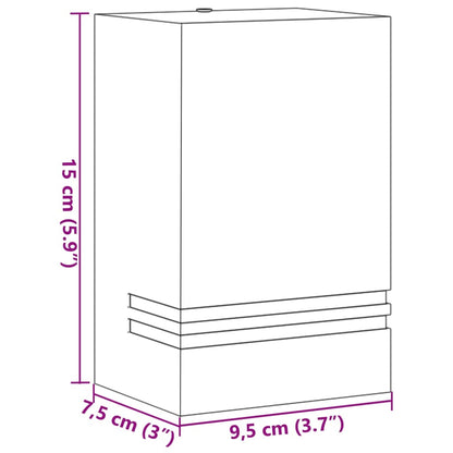 vidaXL Outdoor Wall Light Silver Stainless Steel - 11819