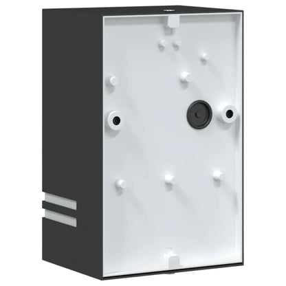 vidaXL Outdoor Wall Lights 2pcs Black Stainless Steel - 11818