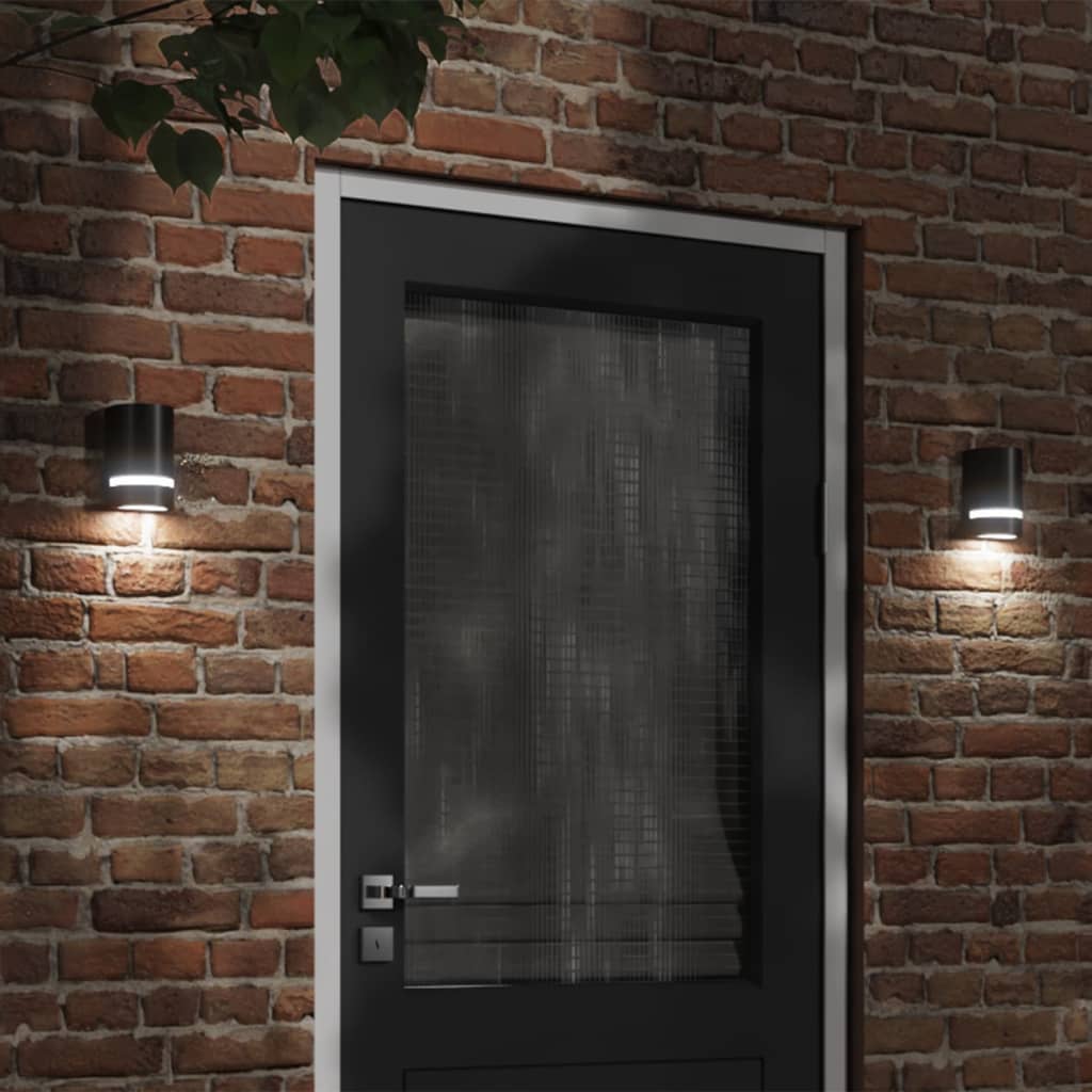 vidaXL Outdoor Wall Light Black Die-cast Aluminium - 80 x 100 x 150 mm