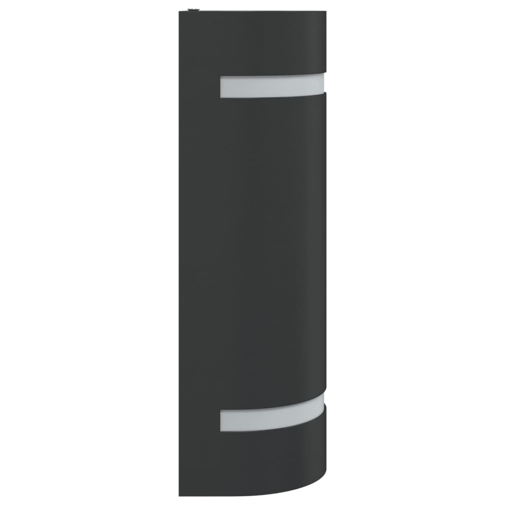 vidaXL Outdoor Wall Light Black Die-cast Aluminium - 80 x 100 x 240 mm