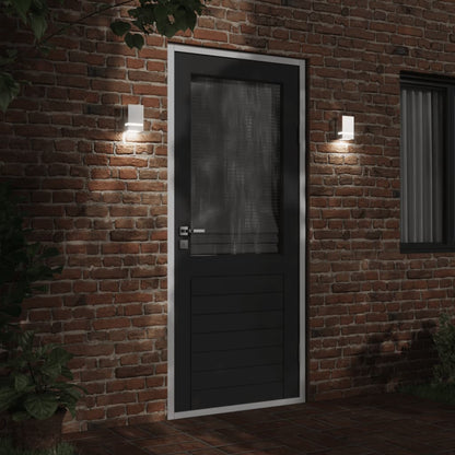 vidaXL Outdoor Wall Light Silver Stainless Steel - 9.5 x 7.5 x 15 cm