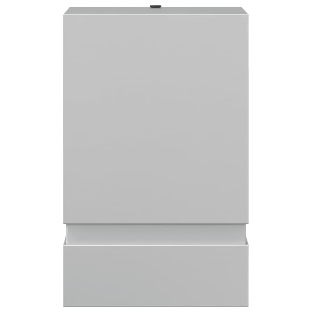 vidaXL Outdoor Wall Light Silver Stainless Steel - 9.5 x 7.5 x 15 cm