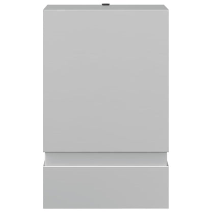 vidaXL Outdoor Wall Light Silver Stainless Steel - 9.5 x 7.5 x 15 cm