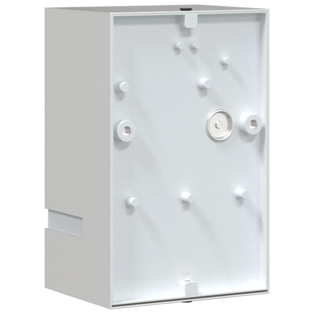 vidaXL Outdoor Wall Light Silver Stainless Steel - 9.5 x 7.5 x 15 cm