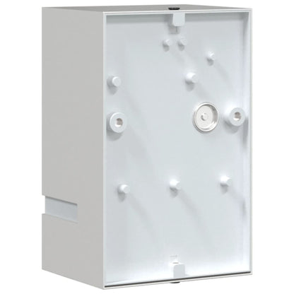 vidaXL Outdoor Wall Light Silver Stainless Steel - 9.5 x 7.5 x 15 cm