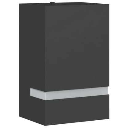 vidaXL Outdoor Wall Light Black Stainless Steel - 9.5 x 7.5 x 15 cm