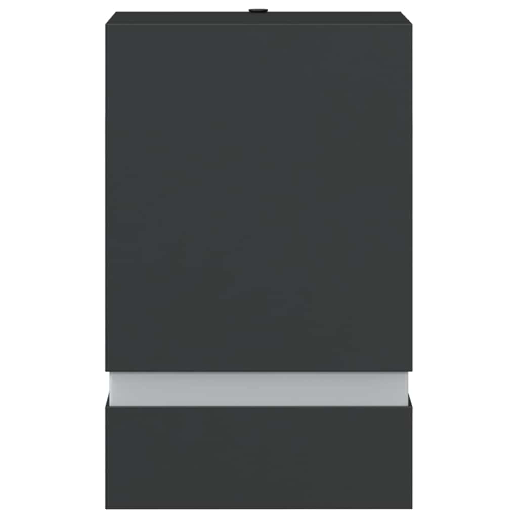 vidaXL Outdoor Wall Light Black Stainless Steel - 9.5 x 7.5 x 15 cm