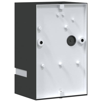 vidaXL Outdoor Wall Light Black Stainless Steel - 9.5 x 7.5 x 15 cm