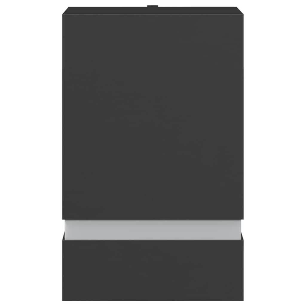 vidaXL Outdoor Wall Lights 2pcs Black Stainless Steel - 9.5 x 7.5 x 15 cm