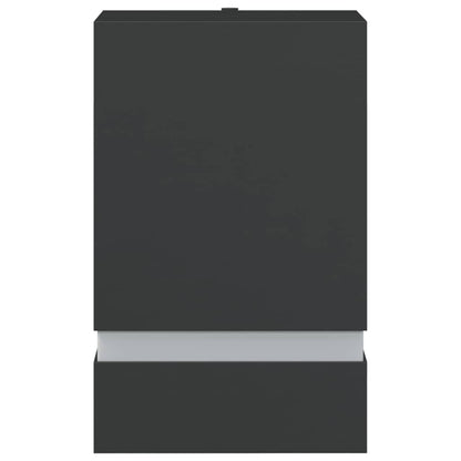 vidaXL Outdoor Wall Lights 2pcs Black Stainless Steel - 9.5 x 7.5 x 15 cm