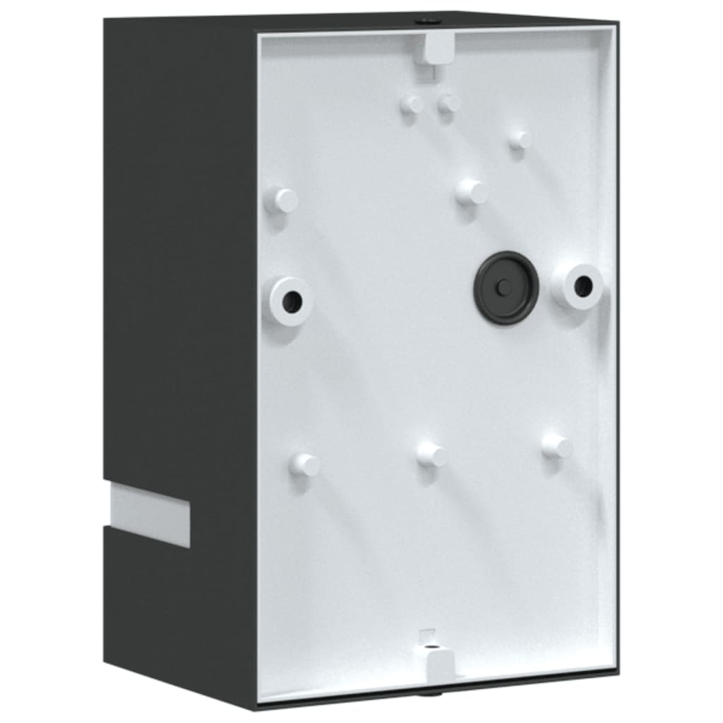 vidaXL Outdoor Wall Lights 2pcs Black Stainless Steel - 9.5 x 7.5 x 15 cm
