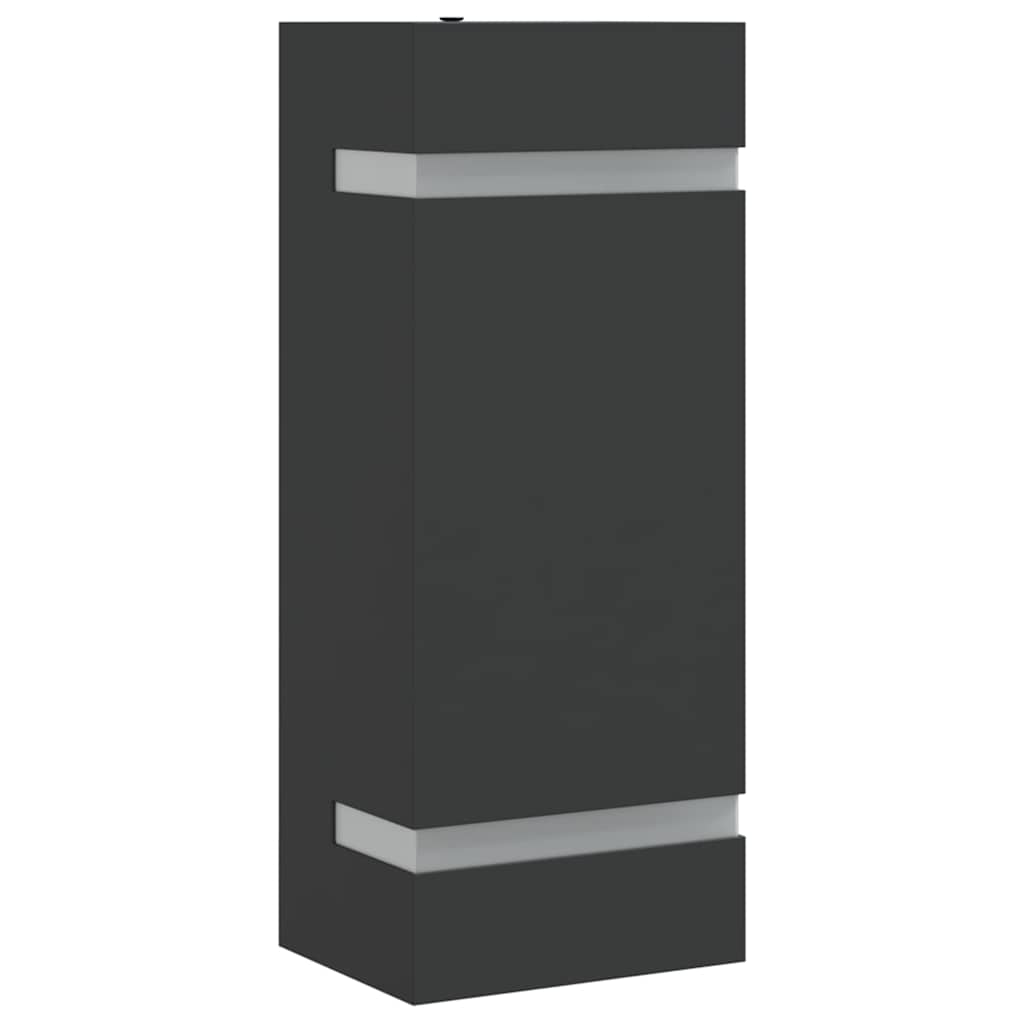 vidaXL Outdoor Wall Light Black Stainless Steel - 9.5 x 7.5 x 24 cm
