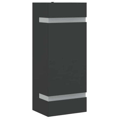 vidaXL Outdoor Wall Light Black Stainless Steel - 9.5 x 7.5 x 24 cm