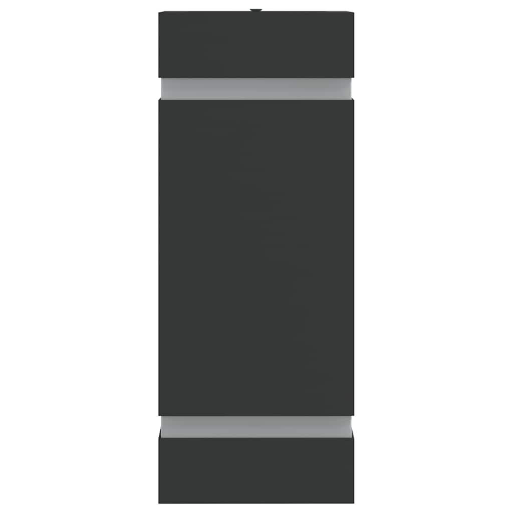 vidaXL Outdoor Wall Light Black Stainless Steel - 9.5 x 7.5 x 24 cm