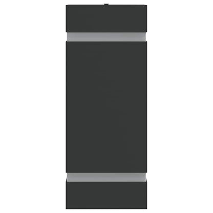 vidaXL Outdoor Wall Light Black Stainless Steel - 9.5 x 7.5 x 24 cm