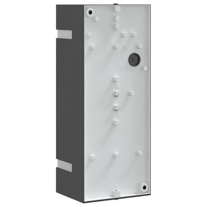 vidaXL Outdoor Wall Light Black Stainless Steel - 9.5 x 7.5 x 24 cm