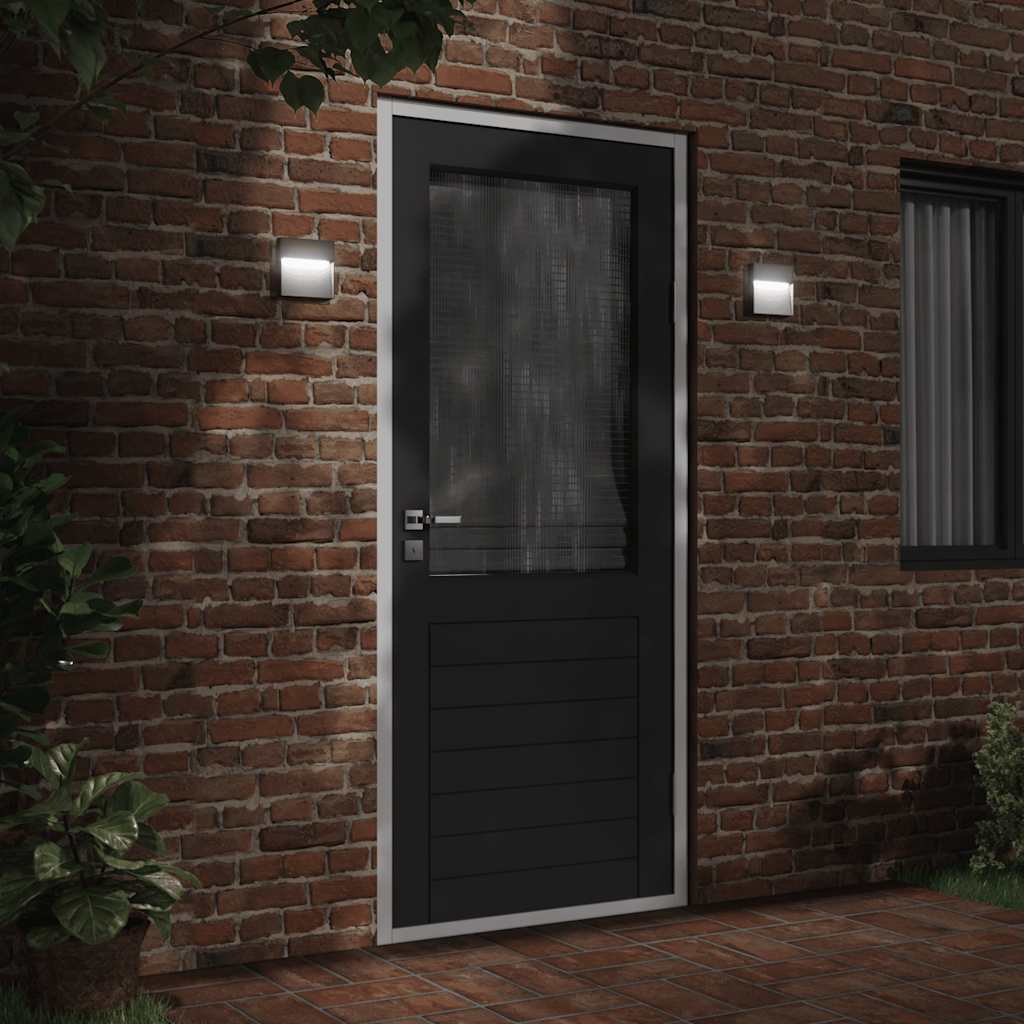 vidaXL Outdoor LED Wall Light Black Die-cast Aluminium - 53051