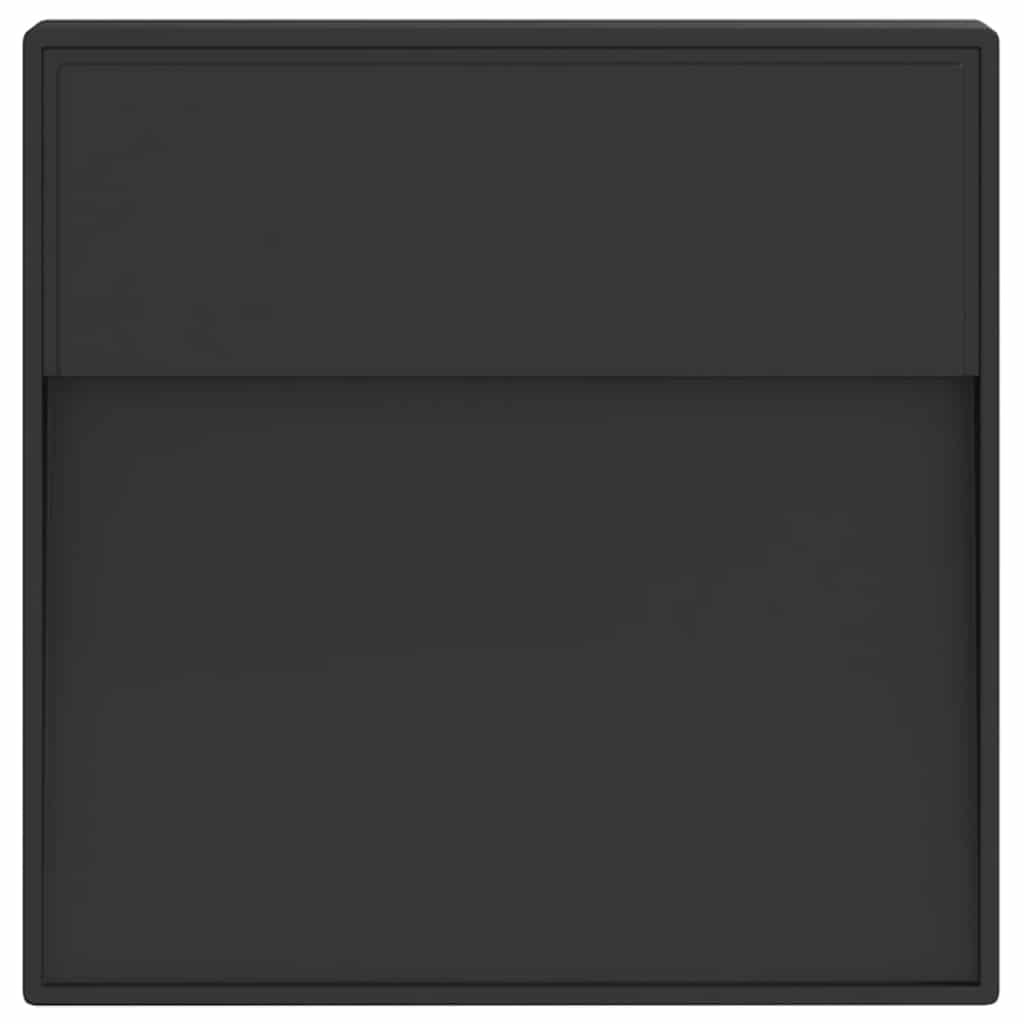 vidaXL Outdoor LED Wall Light Black Die-cast Aluminium - 53051