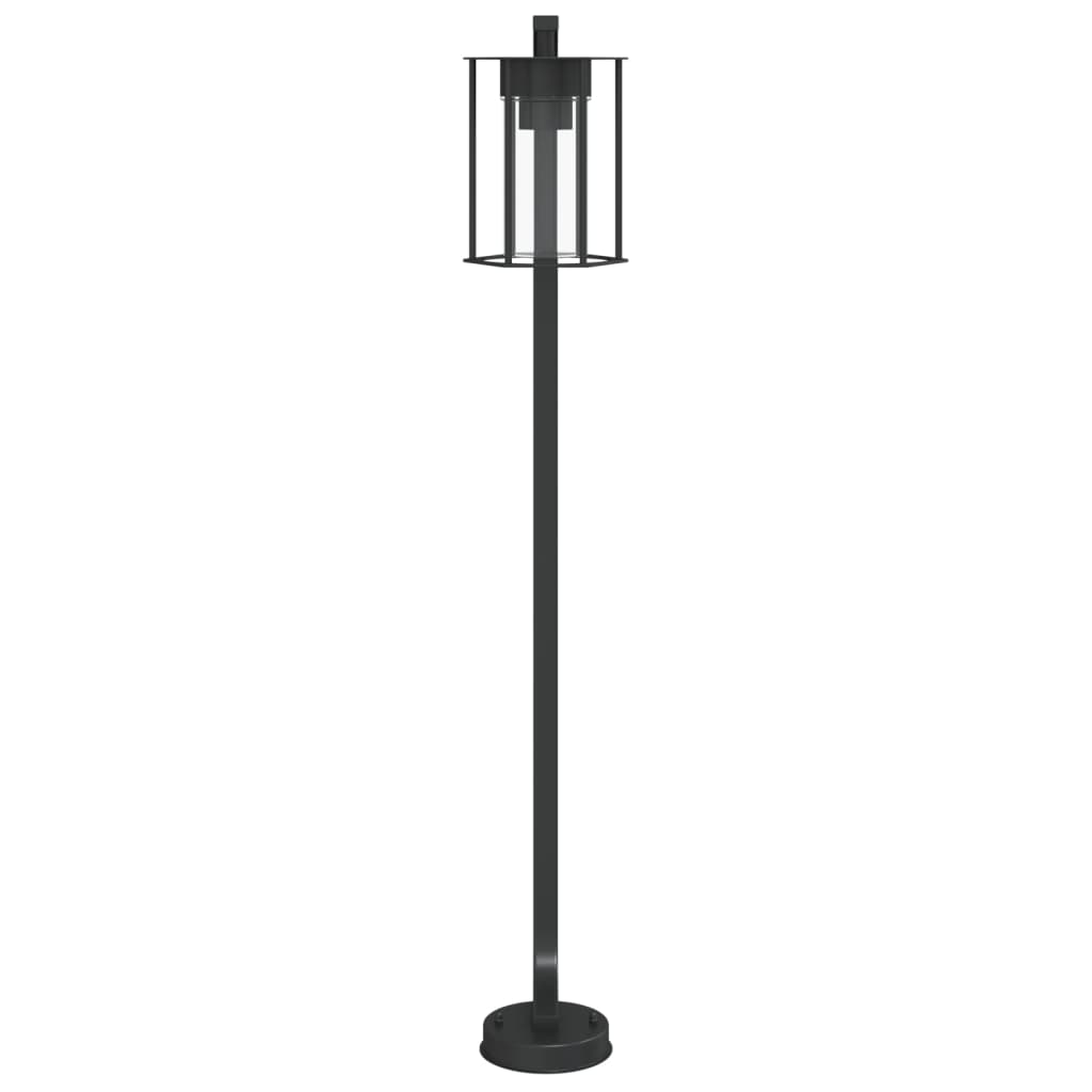 vidaXL Outdoor Floor Lamp Black 100 cm Stainless Steel