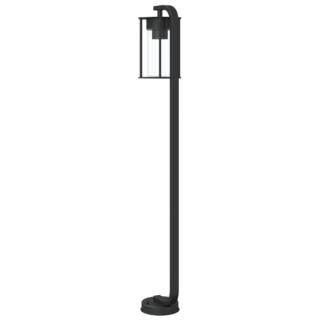 vidaXL Outdoor Floor Lamp Black 100 cm Stainless Steel