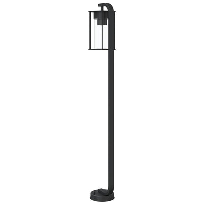 vidaXL Outdoor Floor Lamp Black 100 cm Stainless Steel