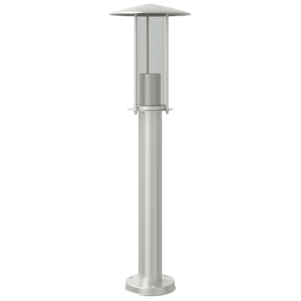 vidaXL Outdoor Floor Lamp Silver 60 cm Stainless Steel