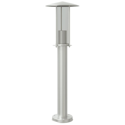 vidaXL Outdoor Floor Lamp Silver 60 cm Stainless Steel