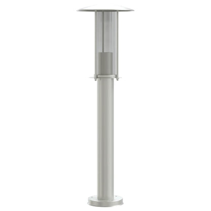 vidaXL Outdoor Floor Lamp Silver 60 cm Stainless Steel